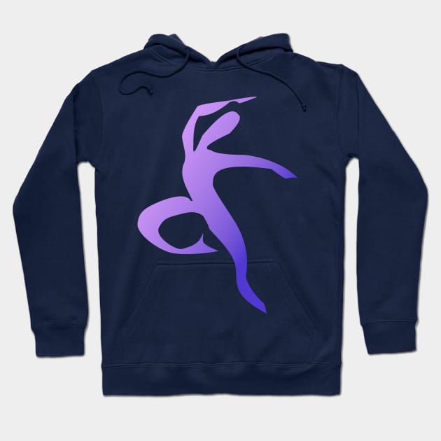 purple dancer 1 Hoodie by Caffeination